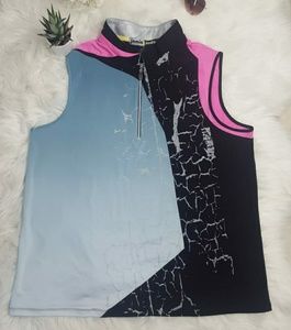 Jamie Sadock WomenCrackle Print Sleeveless sz XL